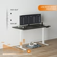 thumbnail image 4 of 48'' x 30''  Dual Motor Electric Adjustable Height Desk for Home Office(Black Top + White Frame), 4 of 7