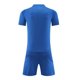 thumbnail image 4 of Odeerbi Conjunto de Uniformes de Entrenamiento de Fútbol de Malla Para Chicos Y Niñas Pantalones Cortos de Camiseta de Manga Corta Con Rayas Conjunto Atlético Seco Rápido Para 4-15 Años, 4 of 4