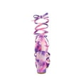thumbnail image 2 of BLISSFUL STEP Women's Tie Dye High Heel Sandal Platform Block Heel Prom Sandals Purple 6, 2 of 7