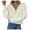 White, variant on Baberdicy Women's Button-Front Knit Cardigan, V-Neck Long-Sleeve Sweater, Layering for Office & Home , Button-Front Knit Cardigan, Casual Sweater Coat, Everyday Top Grey Xxl