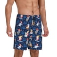 thumbnail image 2 of Naloa Winter old man Playtime Men's Short Pajama Pants, Pj Shorts, Lounge Comfort Shorts-Large, 2 of 6