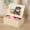 Rice white gift box, variant on Engraved Gift, 3D Crystal Photo Suitable for Birthday Wedding Anniversary Couple Gifts - Portrait Large Size - Black gift box