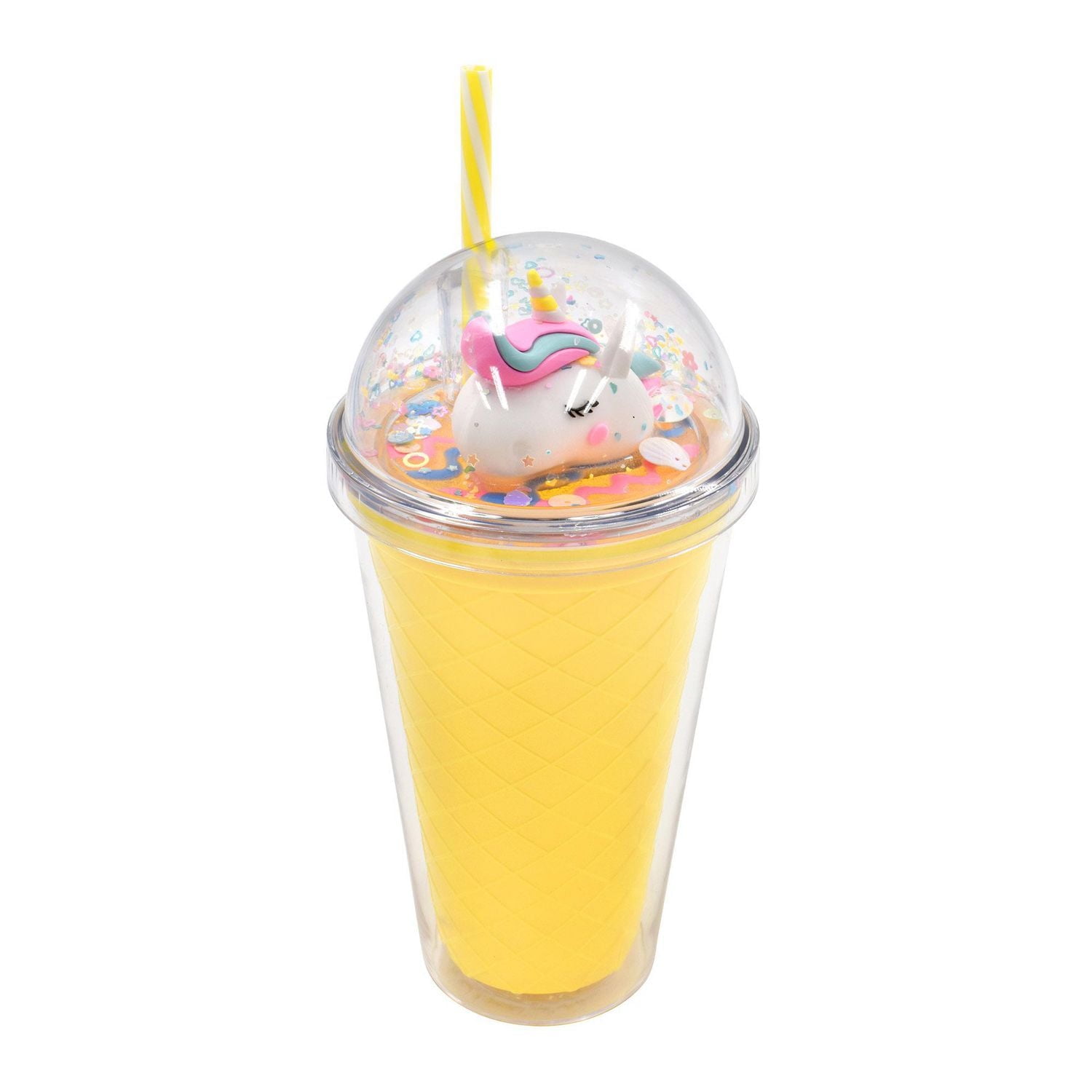 Gobelet en paille à double paroi Mainstays jaune