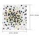 thumbnail image 3 of 20 servilletas de papel con estampado de estrellas y lunares, ideales para fiestas, bodas y cumpleaños (lunares negros)., 3 of 7