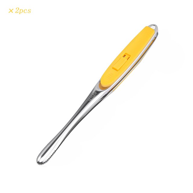 2 Pcs Stainless Steel, 10" 304 Food Clip Home Kitchen Multifunctional Camping Barbecue Clip Steak Bread Clip Food Clip with Ergonomic Grip