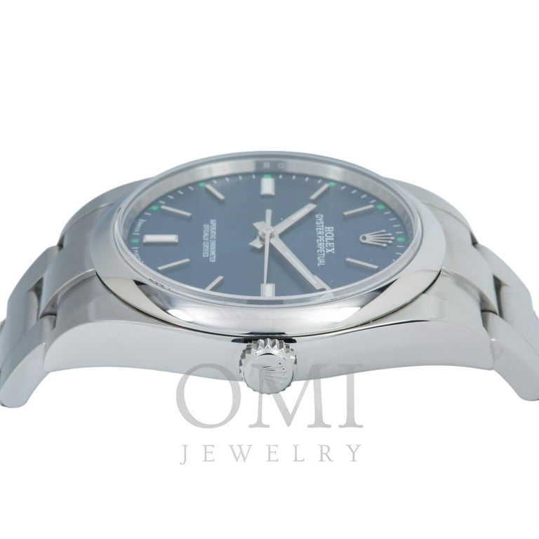 Oyster perpetual 39mm blue hot sale