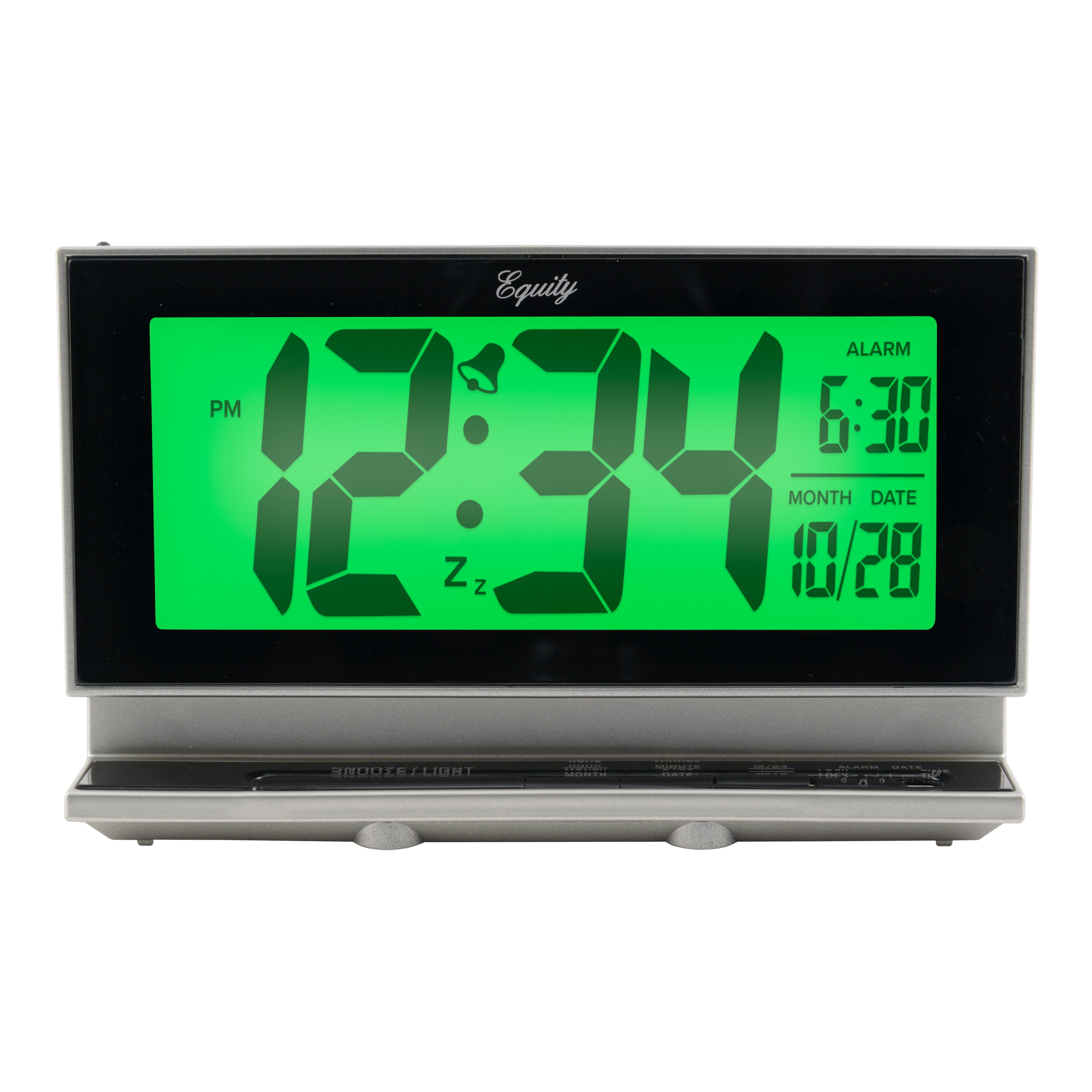 Equity by La Crosse 2 Inch Digital LCD Alarm Clock with Night Vision