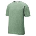 thumbnail image 5 of Yellow Rooster Mens Tri-Blend Wicking Raglan Tee Forest Green Heather M, 5 of 6