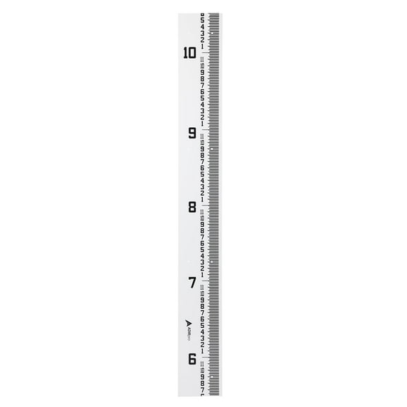 AdirPro 7" Wide Stream Gauge - Heavy Duty Staff Gauge - All Weather Gauge - Water Depth Gauge - Flow Meters - Graduated in Feet/Inches (5-10')