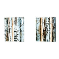 Great Art Now Wood Scape by Sophia Rodionov 2 Piece Canvas Art Set Each 12"W x 15"H