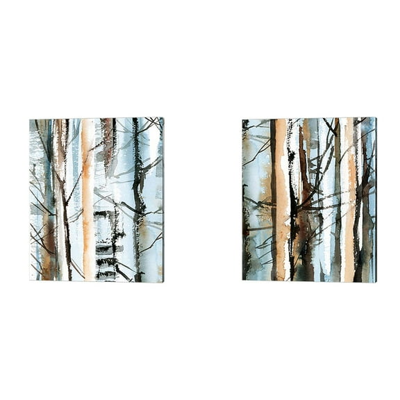 Great Art Now Wood Scape by Sophia Rodionov 2 Piece Canvas Art Set Each 12"W x 15"H