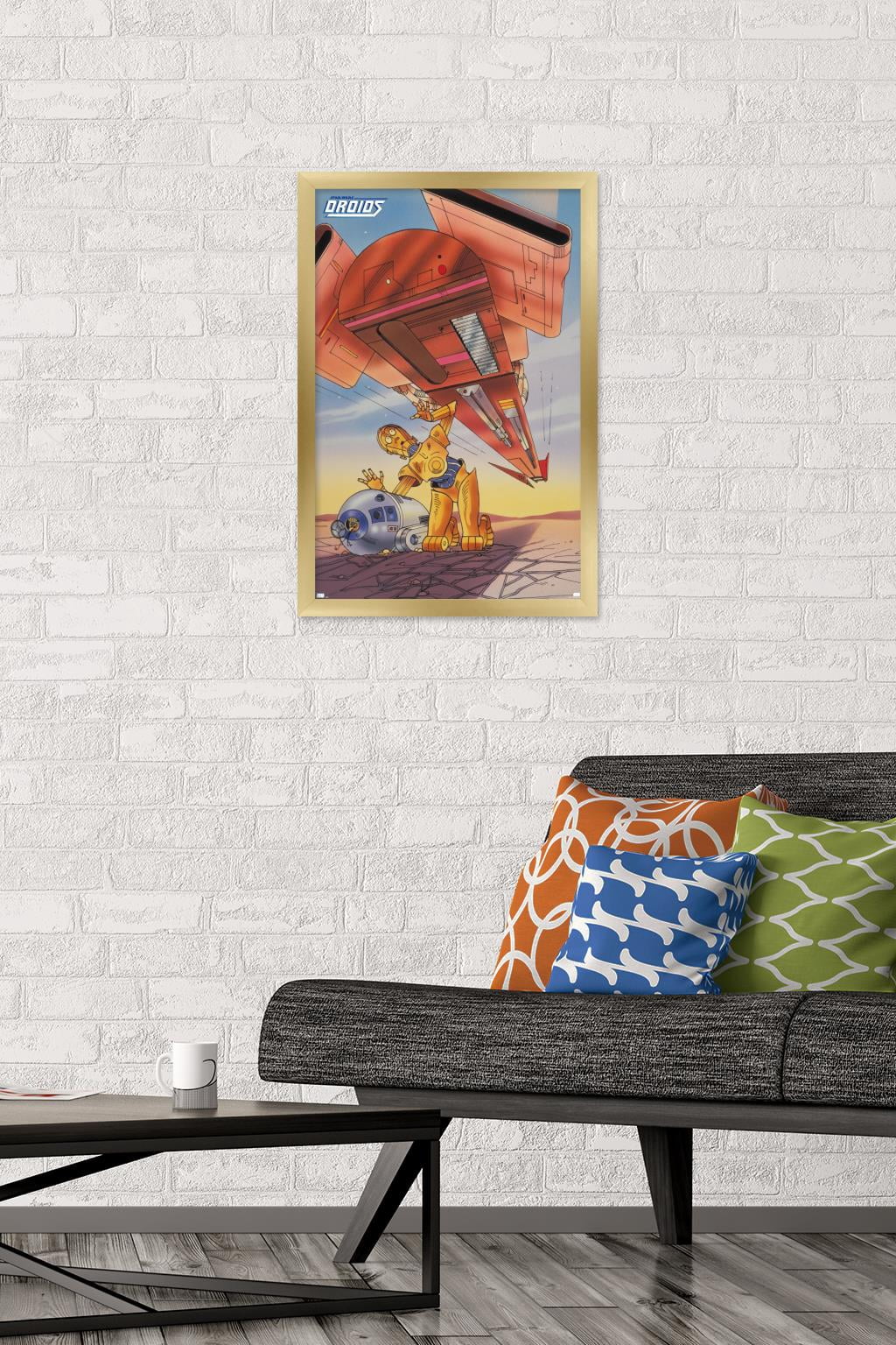Star Wars: Droids - R2-D2, C-3PO Wall Poster, 14.725" x 22.375", Framed