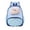 Light Blue, variant on Cute Plush Animal Decor Backpack, Lightweight Color Block Casual Daypack Multi Pocket Portable School Backpack for Daily Campus Use