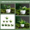 thumbnail image 3 of Planta bonsái en miniatura para casa de muñecas, diseño de casa de muñecas, decoración de plantas, modelo de planta en maceta de resina, 8 Uds., 3 of 6