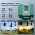 thumbnail image 5 of DEWENWILS Outdoor Power Stake Timer with Photocell, 6 Grounded Outlets, 6FT Extension Cord, Dusk to Dawn Timer for Christmas Lights, Holiday Decoration, Garden Lights, 5 of 8