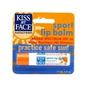 Kiss My Face Lip Balm Sport - SPF 30 - Case of 12 - .15 oz