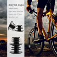 thumbnail image 3 of Tapón de manillar de bicicleta 1 par de tapones para extremos de manillar de bicicleta de montaña piezas de bicicleta (negro) Hugtrwg Para estrenar, 3 of 6