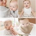 thumbnail image 4 of Baberos Konssy Muslin para bebés, paquete de 10 unidades, 100% algodón, unisex, 0-36 m, 4 of 7