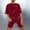 Red, variant on Sakmal Purple Pajamas Sets for Women Under $10 Elbow-Length Shorts Pant Comfy Graphic Loose Fit Plus Size Sleepwear