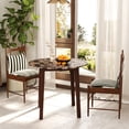 thumbnail image 2 of Gymax 35''  Kitchen Table Round Dining Table w/ Marble-textured Veneer Tabletop Brown, 2 of 10