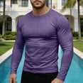 thumbnail image 2 of UAMVSH Men's Long Sleeve Shirts Casual Slim Fit Crewneck Gym Running Tees Lightweight Workout Base Layer Undershirt, 2 of 6