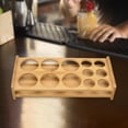 thumbnail image 4 of Tray Holder Drink Cup Storage Holder Serving Tray Display Rack Glasses Rack Serving Holder for Kitchen Cabinet Party 12 Hole, 4 of 6