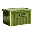 thumbnail image 3 of Caja de almacenamiento con tapa, caja utilitaria y asas, contenedor grande multifuncional para Verde, 3 of 9