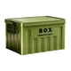 thumbnail image 3 of Caja de almacenamiento con tapa, caja utilitaria y asas, contenedor grande multifuncional para Verde, 3 of 9