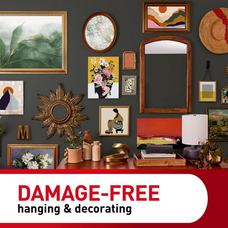 Command Large Picture Hangers, 15 lb Capacity, Black, 12 Pairs photo 6