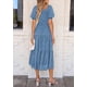 thumbnail image 2 of Vestido Midi PRETTYGARDEN Mujer Verano Casual Azul XXL, 2 of 6