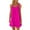 Hot Pink, variant on lmcalzta Womens Summer Dresses Sleeveless Square Neck Loose Mini Dresses Beach Casual Dresses