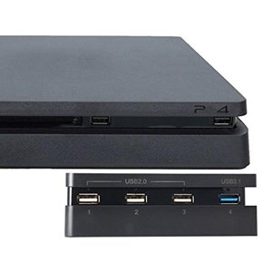 Gaming Console Hub, 4 Usb Port Hub For Ps4 Slim, Usb 3.1