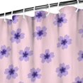 thumbnail image 3 of Strawberry and Leaf White Pattern Modern Waterproof Shower Curtain Set with 12 Hooks, Washable Decorative Bathroom Shower Curtain, 3 of 6