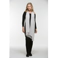 thumbnail image 2 of Bamboo Scarf Pure Colour Contemporary The Tsandza Collection Steel, 2 of 2