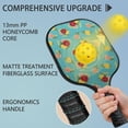 thumbnail image 2 of Pickleball Paddles Set,Pioneer Flower Floral Print Pattern Fiberglass Surface Pickleball Racket Set with 2 Indoor Outdoor Pickleball Balls and Pickleball Bag,Pickle-ball Equipment, 2 of 6