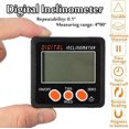 thumbnail image 2 of Digital Level Angle Meter for Automotive Woodwork Building, Portable Design Aluminum Alloy Shell Magnetic Base Inclinometer with Data Hold Function, Large LCD Screen for Clear, 2 of 5