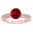 thumbnail image 3 of Star K � Round 7mm Created Ruby Channel Set Engagement Promise Ring, 3 of 9