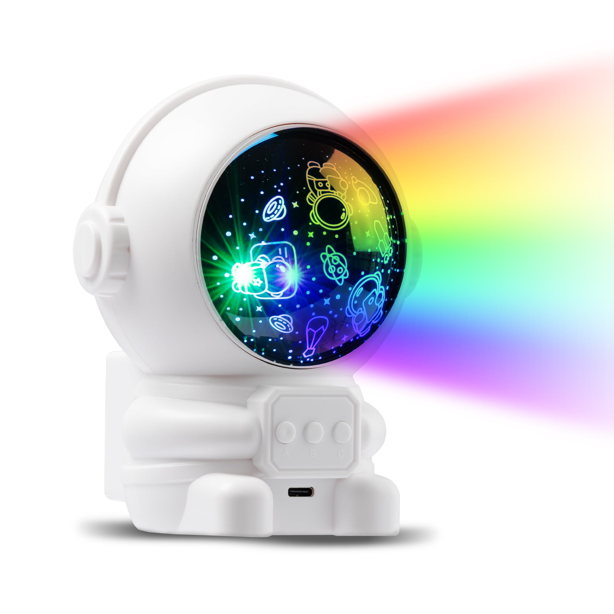 BrightSide Mini Astronaut Projector - LED Starry Light 5.8" Height x 5.1" Width