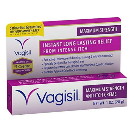 3 Pack - Vagisil Maximum Strength Anti-Itch Creme 1 oz
