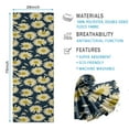 thumbnail image 2 of Darkblue Daisy Flower Yellow Centers Pattern Hot Yoga Mat Towel Non Slip for Hot Yoga - Quick-Drying Yoga Mat Cover with 4 Corner Pockets with Travel Bag - Hot Yoga Towel Non Slip 74"x26", 2 of 6