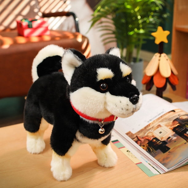 Juguetes y pasatiempos, juguetes, peluches, peluches, peluche de perro - Peluche de cachorro Inu japonés realista y súper suave, regalo para niños amantes de los perros, peluche de perro Akita.