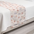 thumbnail image 2 of Floral Bed Runner, Pastel Blossoming Rose Flower on Muted Background Print, Decorative Accent Bedding Scarf for Hotels Homes and Guestrooms, Twin, Pale Pink Multicolor, by Ambesonne, 2 of 2