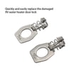 thumbnail image 4 of Riwesomey Cerradura de puerta de contenedor de agua para caravanas, 2 piezas, mantenimiento de acero inoxidable, cerraduras de escotilla de entrada, Accesorios para vehículos recreativos Riwesomey  VI018354-00B, 4 of 6