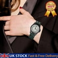 thumbnail image 4 of ZOUBAOQ Mens Military Leather Date Quartz Analog Army Casual Dress Wrist Watches NEW, 4 of 9