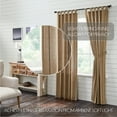 thumbnail image 3 of VHC Brands Stitched Burlap Curtain Panel, Natural, 84x40, Set of 2, 3 of 6