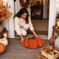 thumbnail image 5 of Trovenix Halloween Fall Thanksgiving Bath Mat Pumpkin Shaped Absorbent Non Slide Soft Doormat for Entryway Decor, 5 of 7