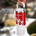 thumbnail image 3 of 30oz Christmas Tumbler Mug Funny Christmas Elk Gifts for Kids and Adults Insulated Stainless Steel Tumbler with Handle Travel Coffee Cup Water Bottles, 3 of 6