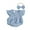 Blue, variant on Bagilaanoe Newborn Baby Girl Summer Rompers Fly Sleeve Bodysuits + Headband 3M 6M 12M 18M Infant One Piece Jumpsuit