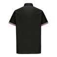 thumbnail image 3 of WREESH Men's Casual Button Down Shirts Loose Fitting Short Sleeve Solid Color Shirts for Men's Everyday Wear Black, 3 of 5