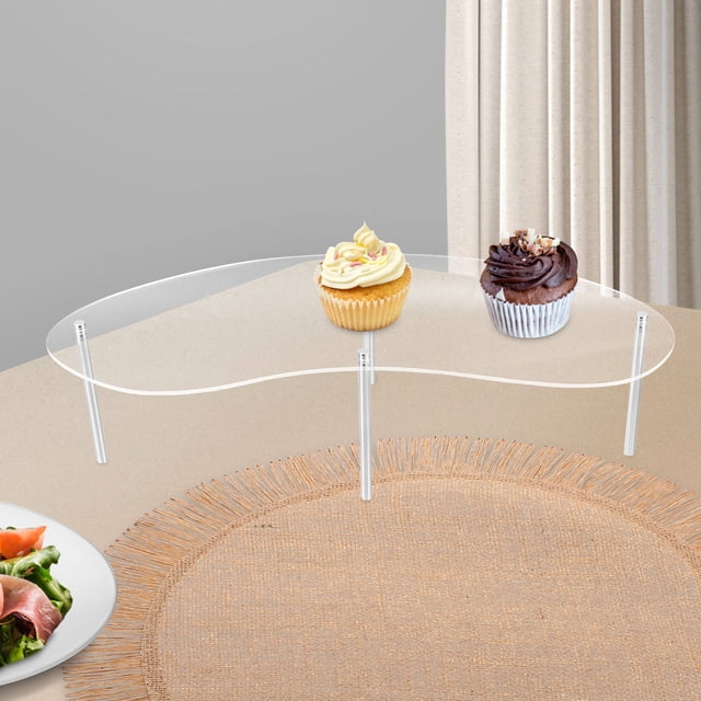 unbranded 1Jgo Base Para Postres Acrílica Transparente Multicolor Para Exhibición En Eventos Y Bodas